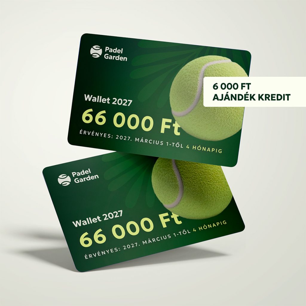 66000 Ft értékű Padel Garden Wallet 2027